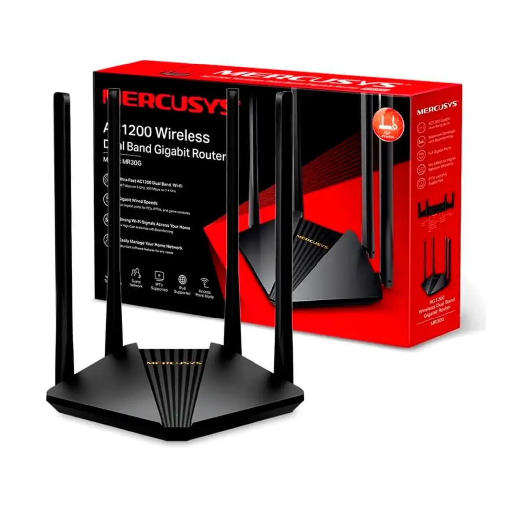 Router Inalámbrico Mercusys DualBand Gigabit MR30G 