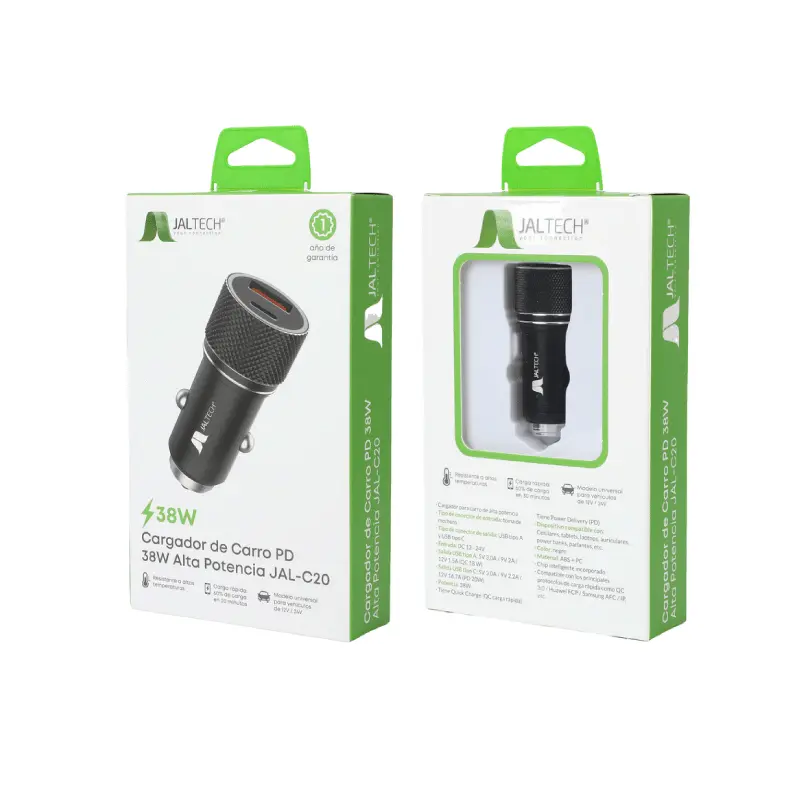 Cargador De Auto Jaltech 38w JAL-C20