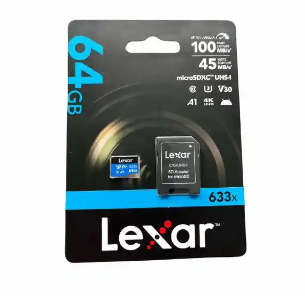 Memoria MicroSD 64gb Lexar 633x