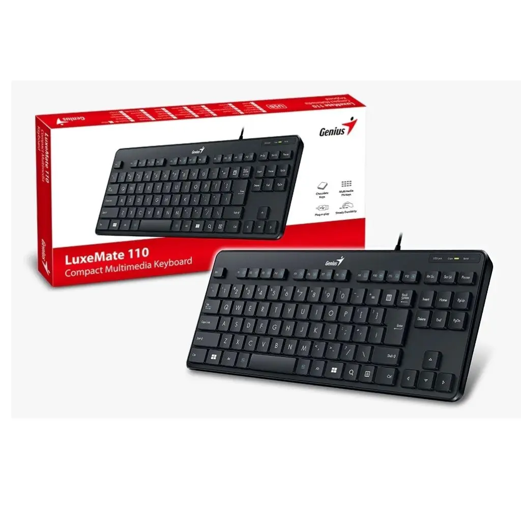 Teclado Genius LuxeMate 110 USB Negro