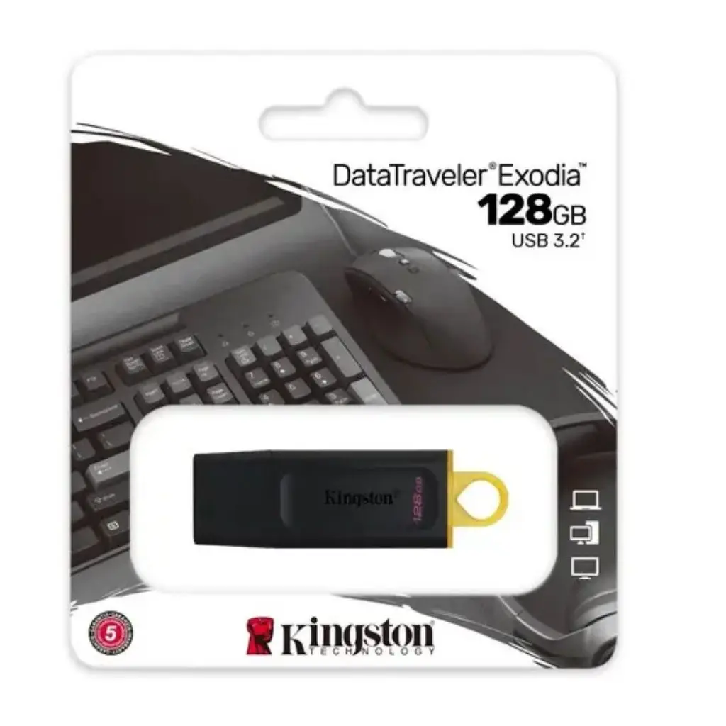 Memoria Usb 128gb Kingston Usb 3.2/3.0/2.0 Datatraveler Exodia