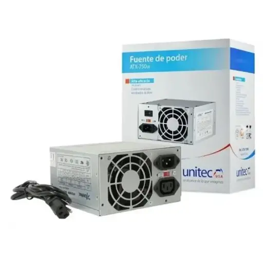 Fuente De Poder Unitec ATX 750w