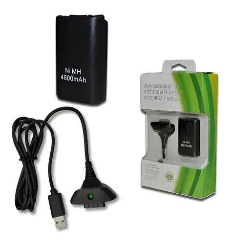 Kit Carga y Juega Para Xbox 360