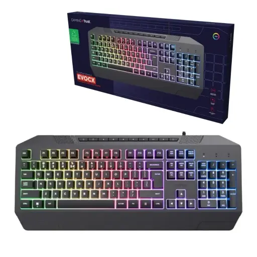 Teclado Retroiluminado USB Trust GXT 836 Evocx