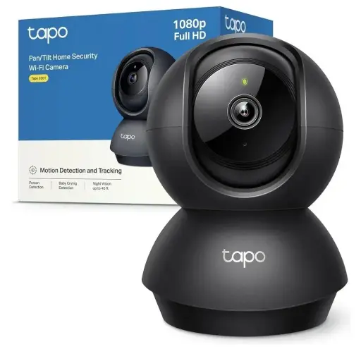 Cámara Wi-fi Tp-link Tapo C201 Full Hd 360° Visión Nocturna Color Negro